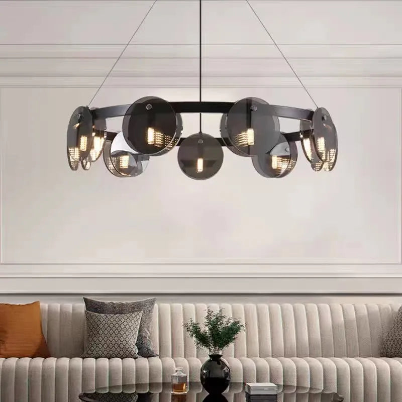 Elegant moderne nordisk vintage lysekrone