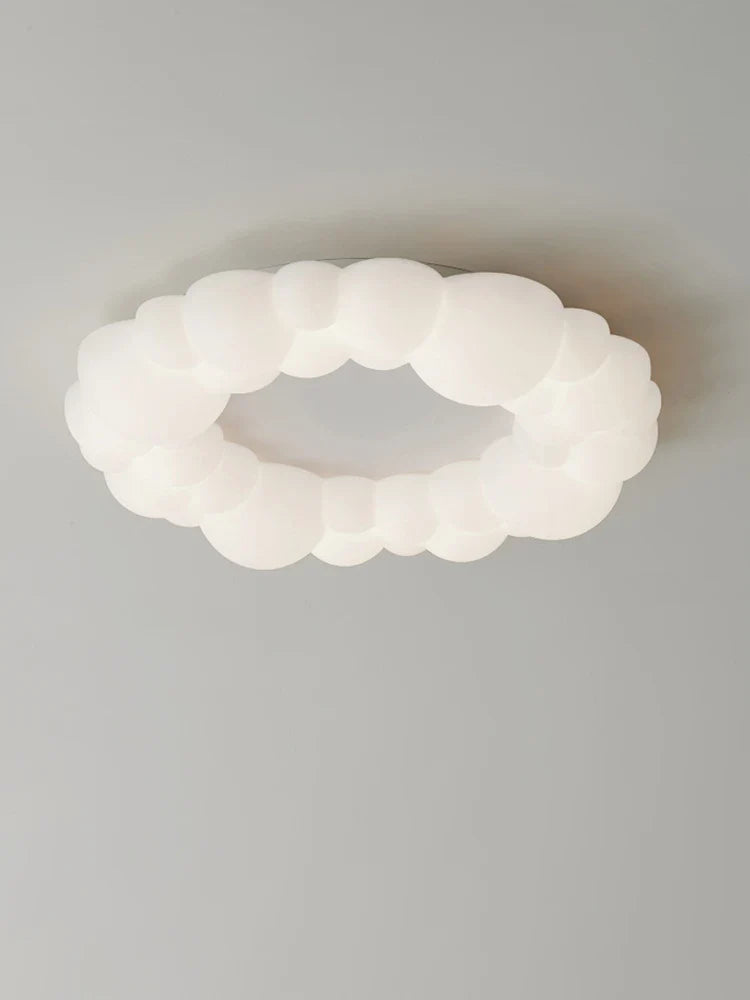 moderne LED-sky lampe nordisk ring design lysekrone
