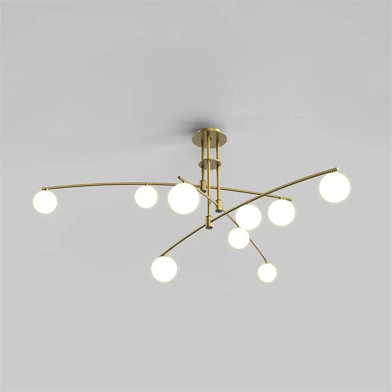 Moderne LED-lysekrone i elegant design