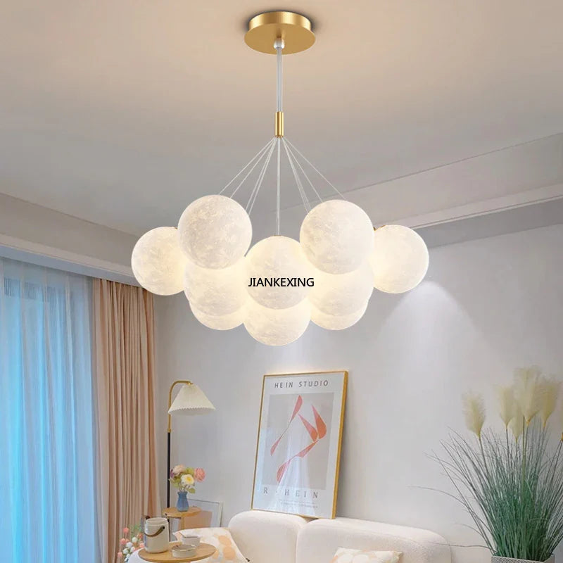 Moderne LED-kugle lysekrone pendel lampe dekoration