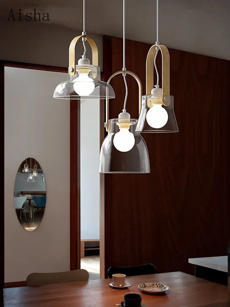Designerglaslampe til moderne indretning