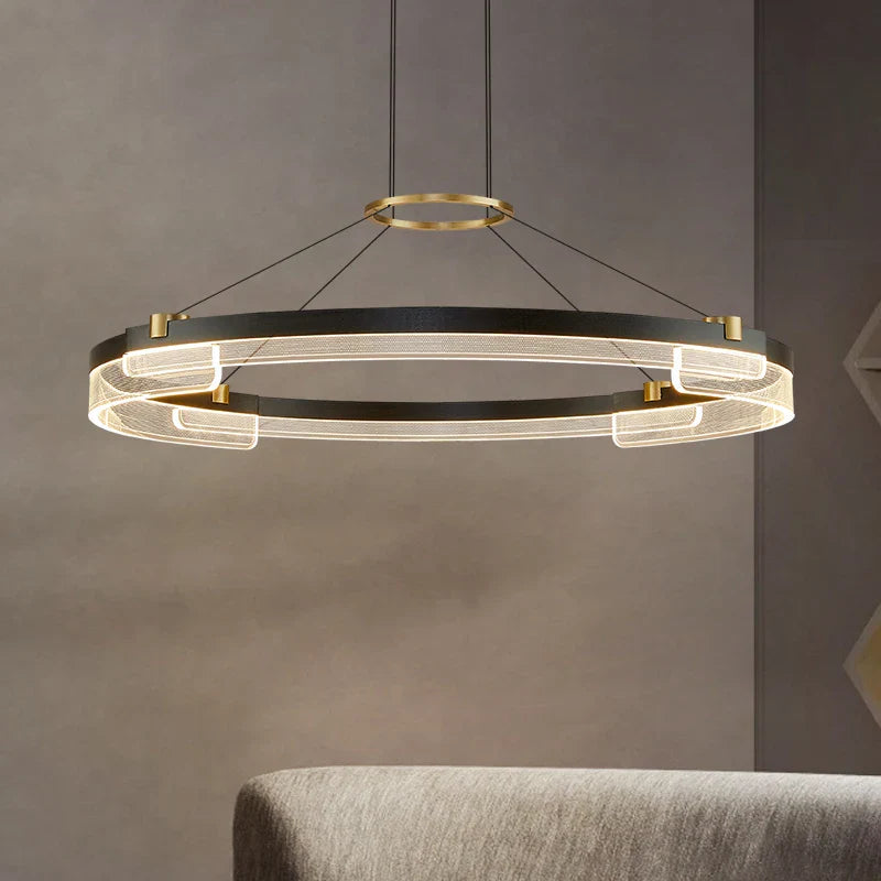Nordisk minimalistisk zen moderne LED-lysekrone til te-stue
