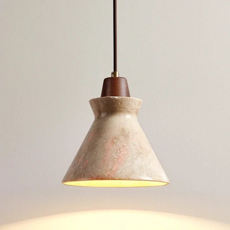 Elegant indendørs LED-lysekrone i vintagemarmor