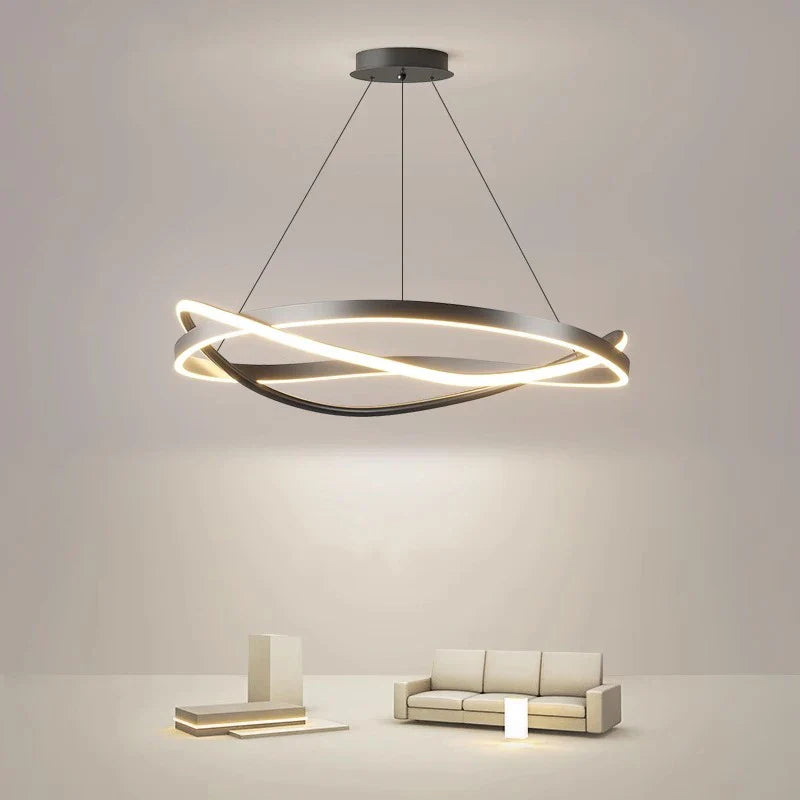 moderne LED-lysekrone til indendørs belysning pendel loftlampe