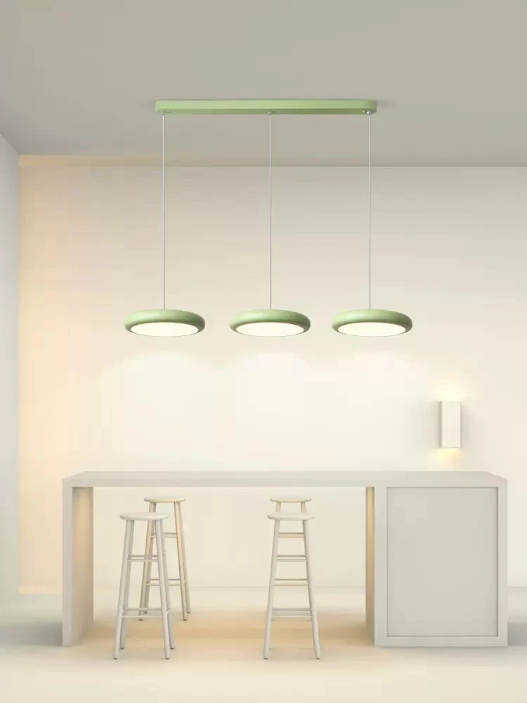 Elegant grøn nordisk LED-pendel