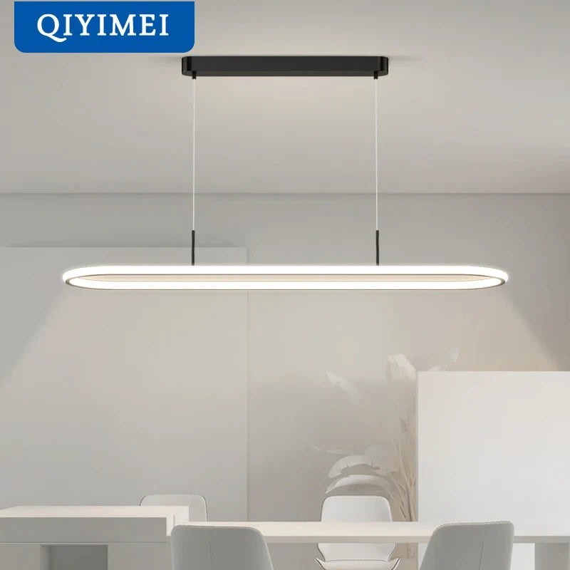 Moderne LED-lysekrone til køkken.