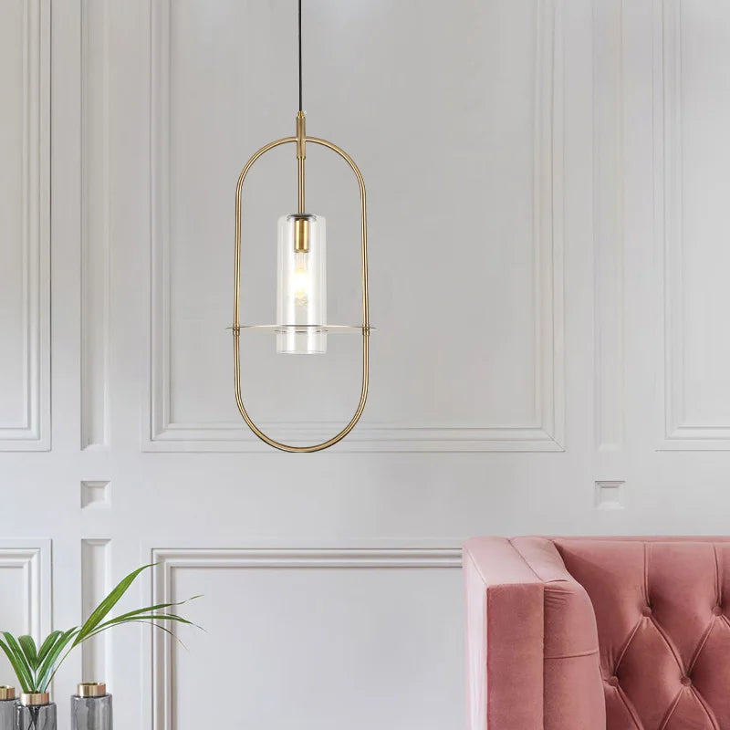 Kunstnerisk lysekrone i glas med kreativt design til tilpasset belysning