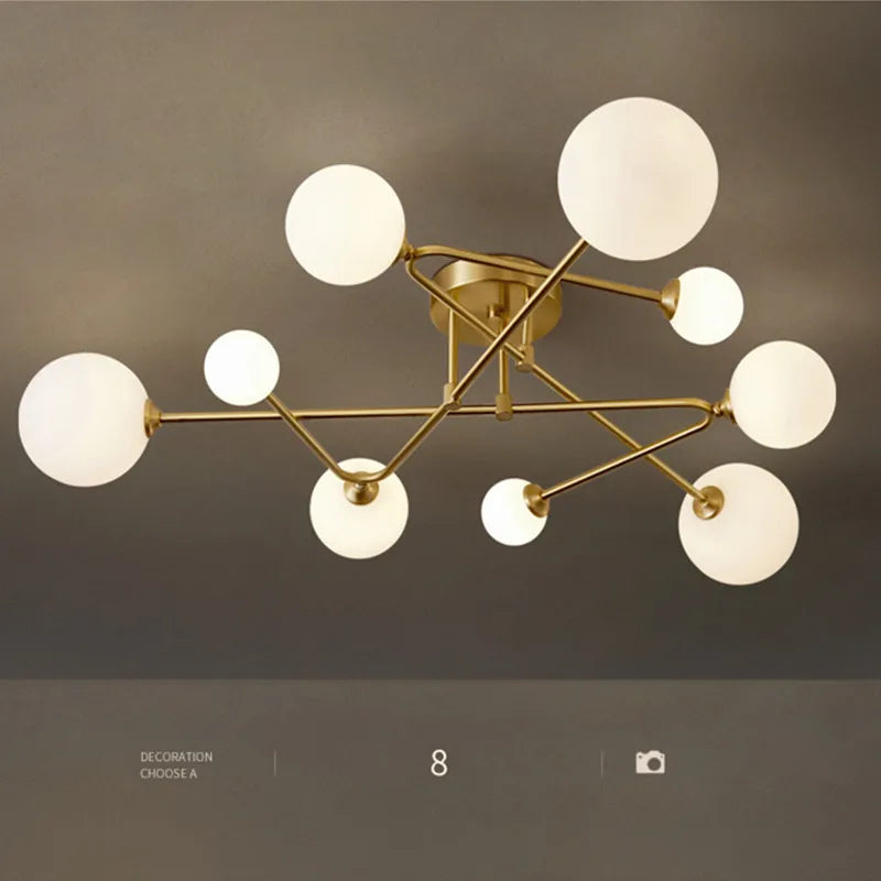 Moderne kobberlampe til en chik stue