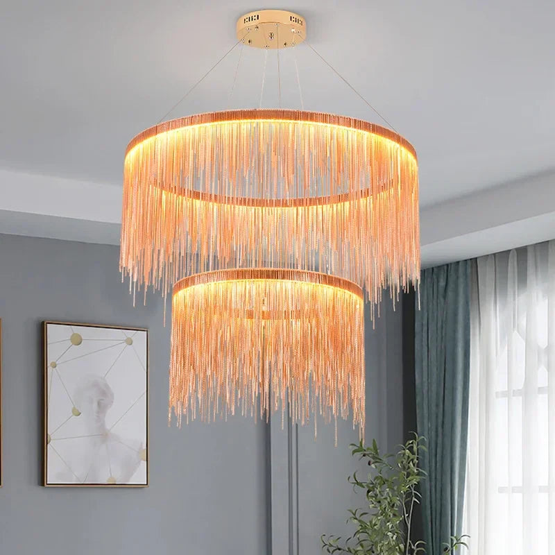 Moderne, krom pendellampe