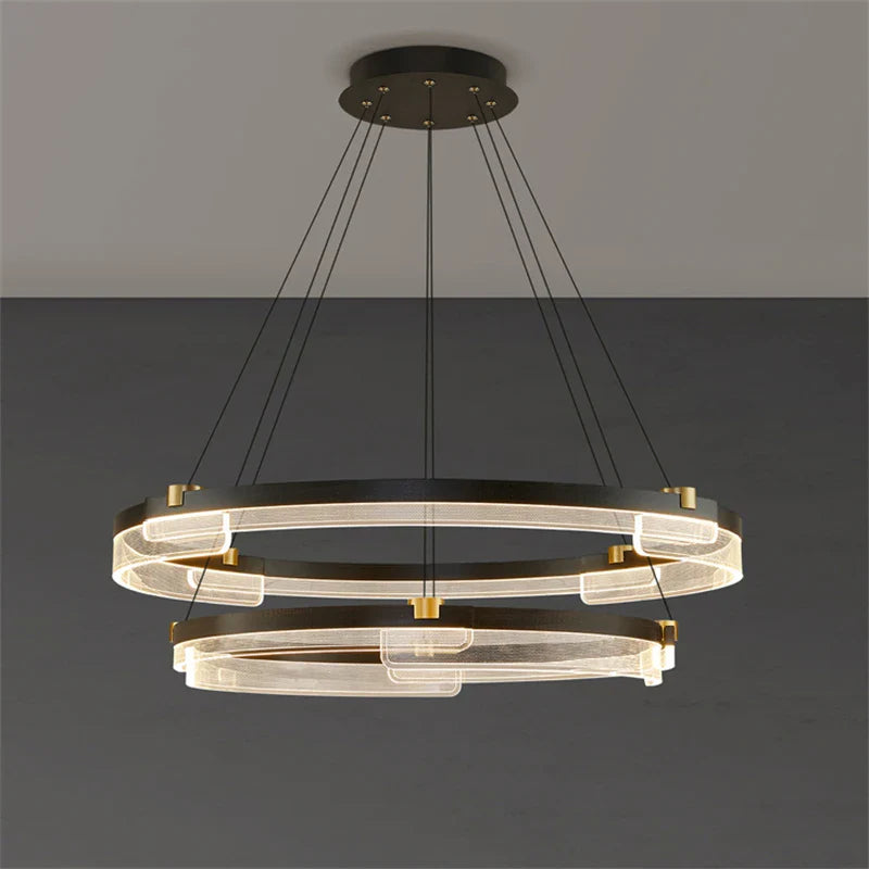 Minimalistisk moderne LED-lysekrone pendeldekoration boligbelysning
