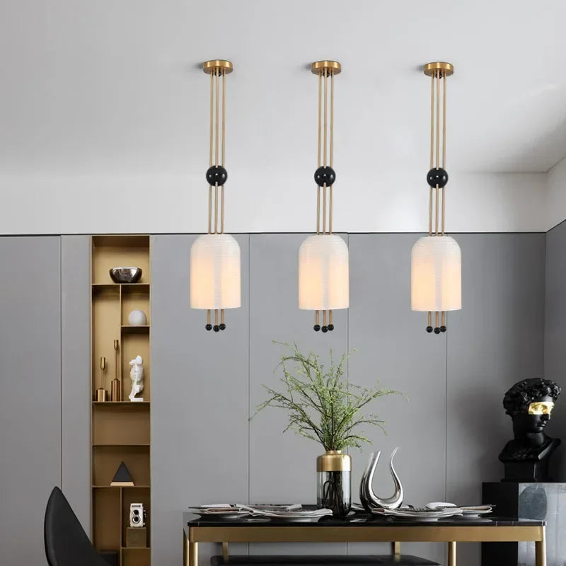 Wabi-sabi designerglaslysekrone til moderne indretning