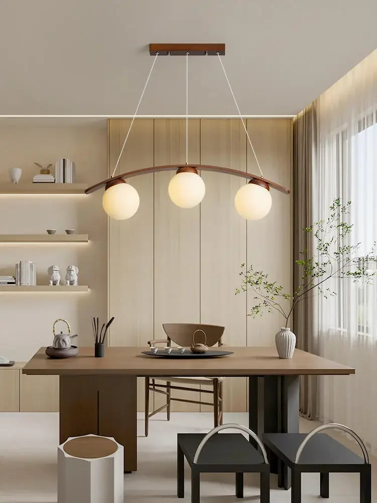 Designer trælysekrone til moderne boligindretning