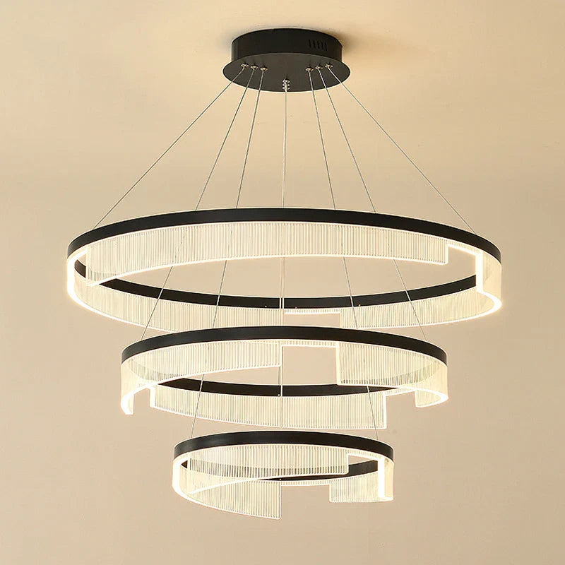 Elegant minimalistisk LED-ringkrone