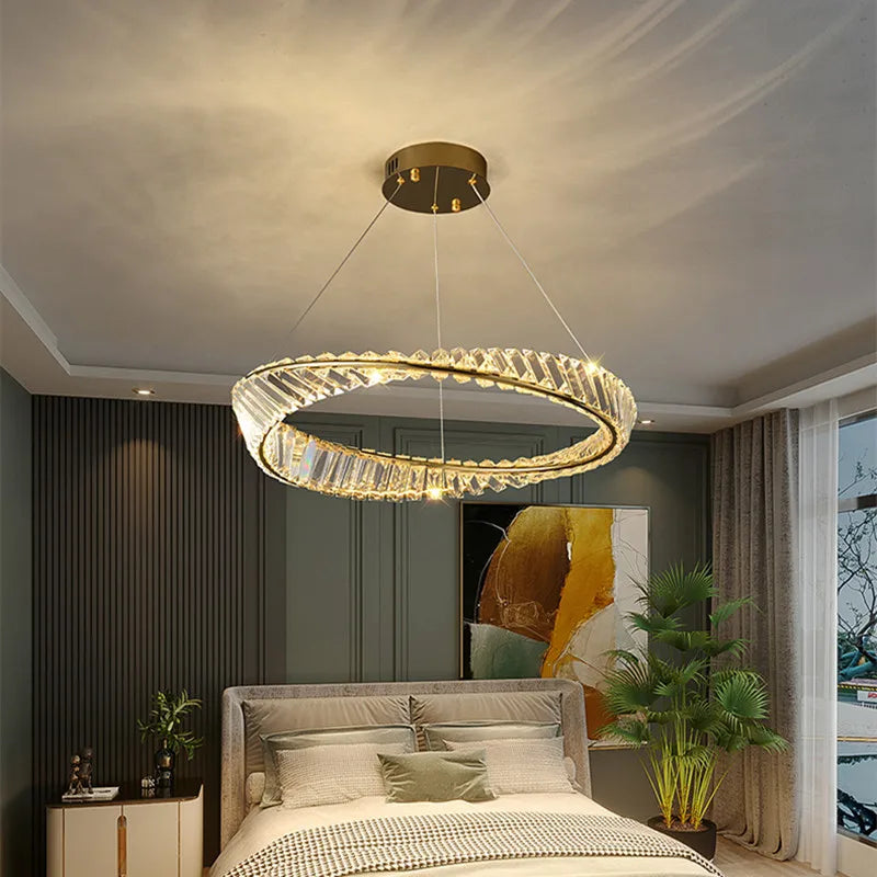 Elegant fjernbetjent LED-krystal