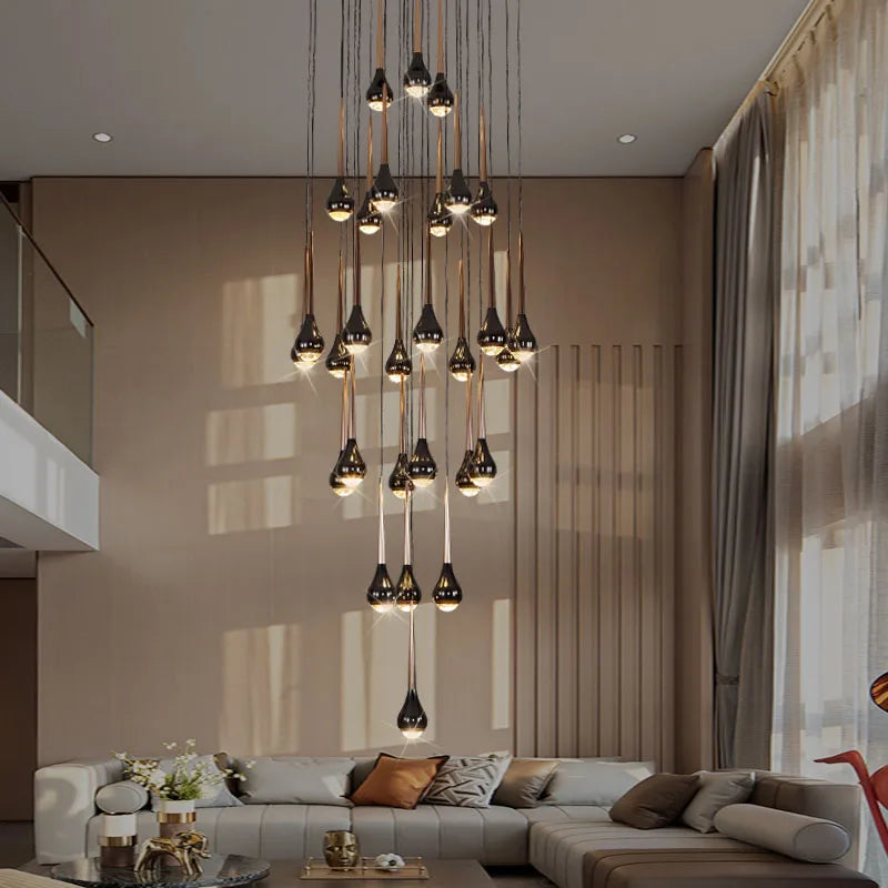 Moderne luksus design lysekrone til villa, dobbelthus