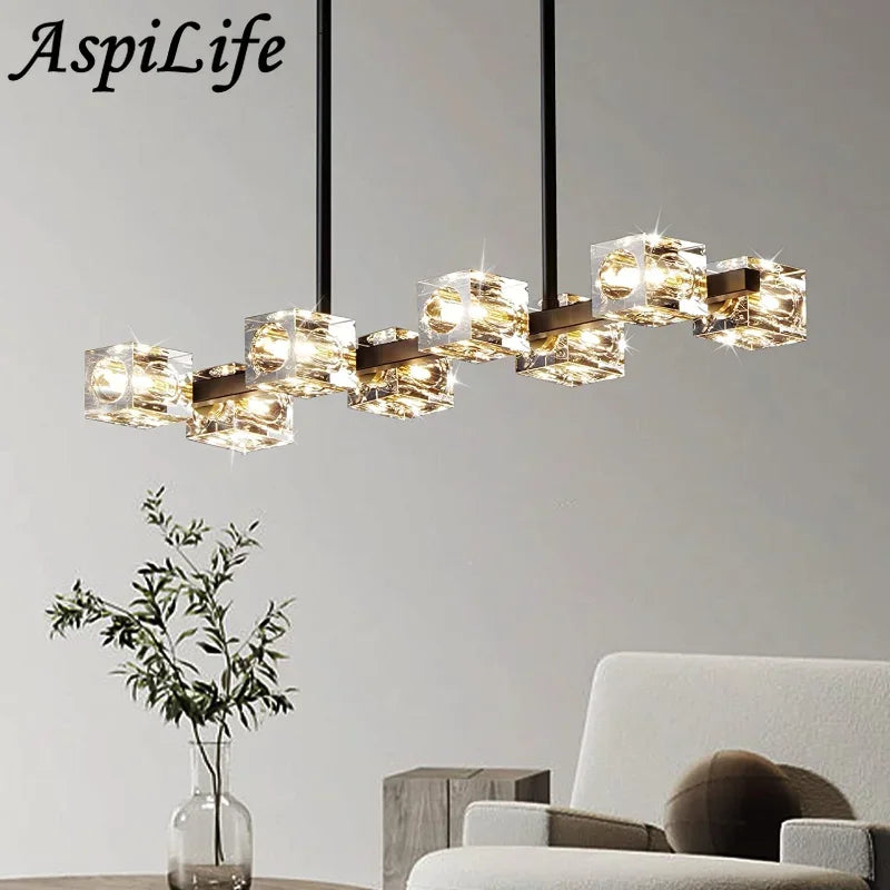Moderne LED-krystallysekrone