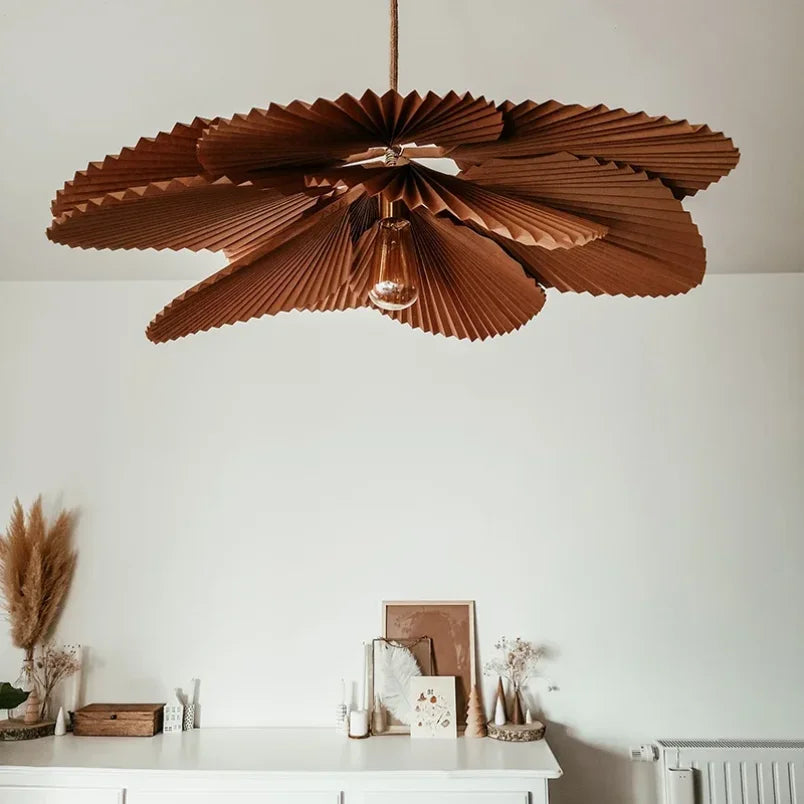 Japansk Wabi Sabi Pendel – Kunstnerisk Dekorativ Blomsterlampe