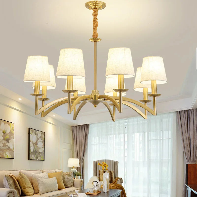 Elegant moderne retro lysekrone i amerikansk stil