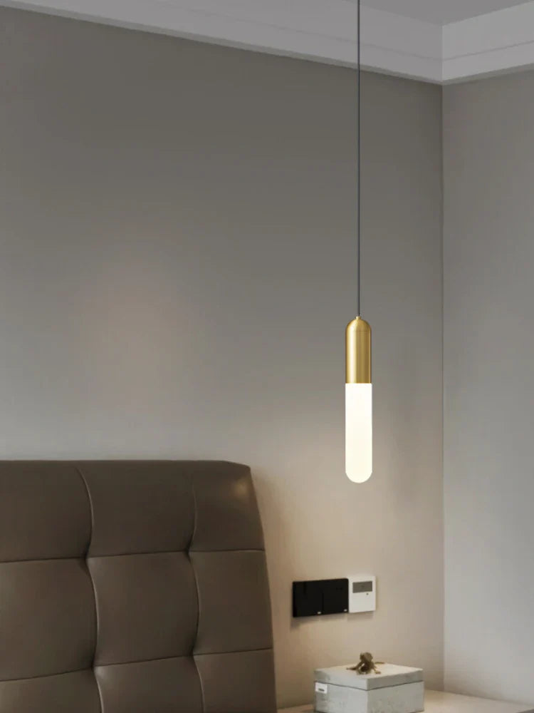 Minimalistisk nordisk dekorativ kobberlysekrone