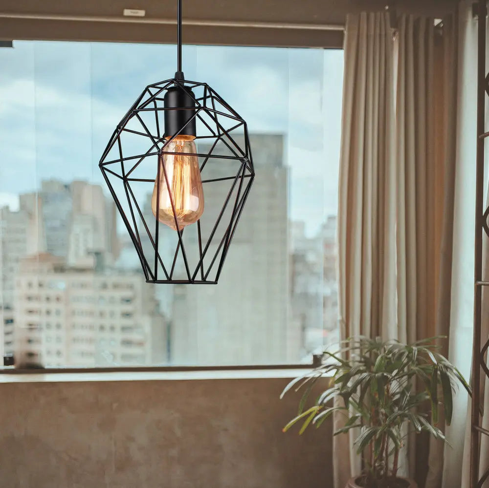 Moderne industriel designlampe i metal