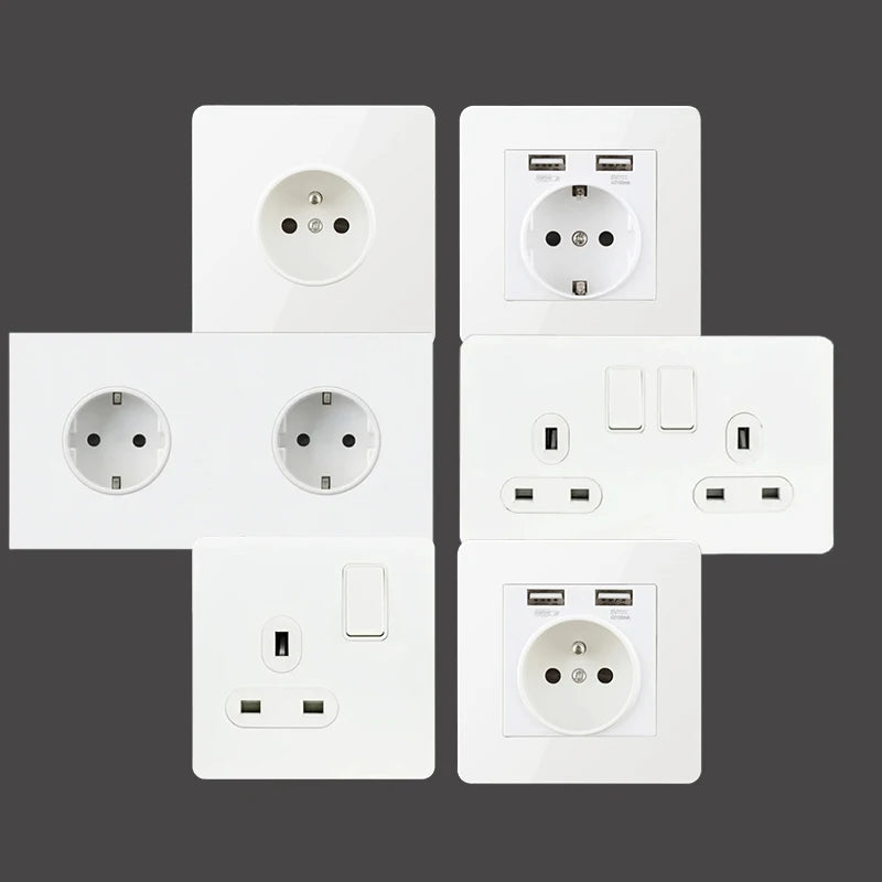 Vægstikkontakt hvidt soveværelse design