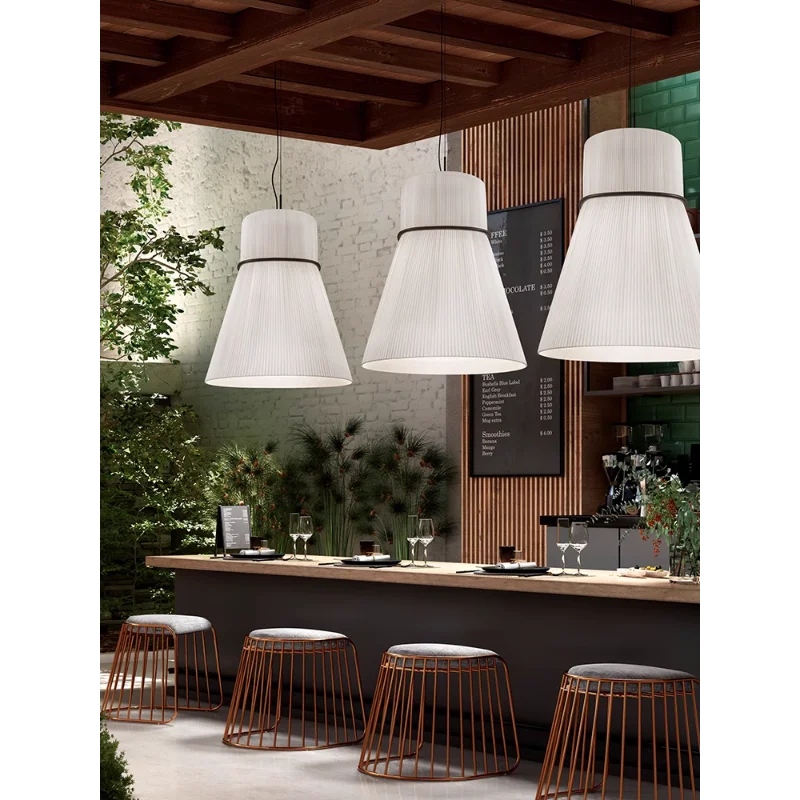 Japansk designstoflampe til restauranter og barer