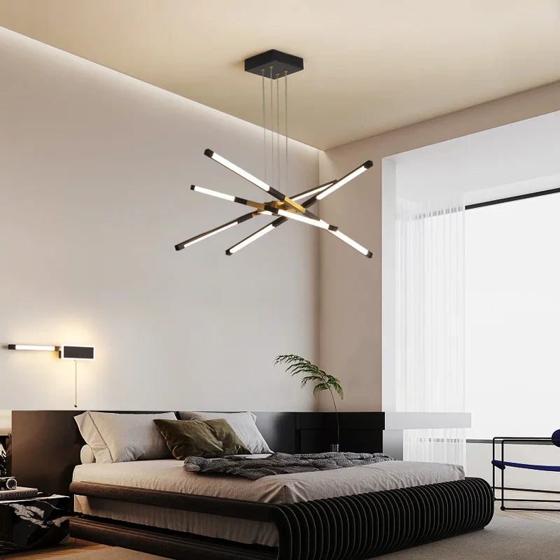Elegant, moderne, minimalistisk LED-lysekrone
