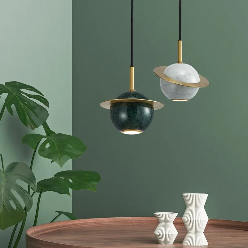 Moderne marmorlampe til elegant indretning i nordisk design