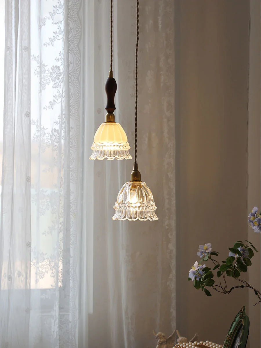 Minimalistisk moderne glaslysekrone til indendørsbelysning