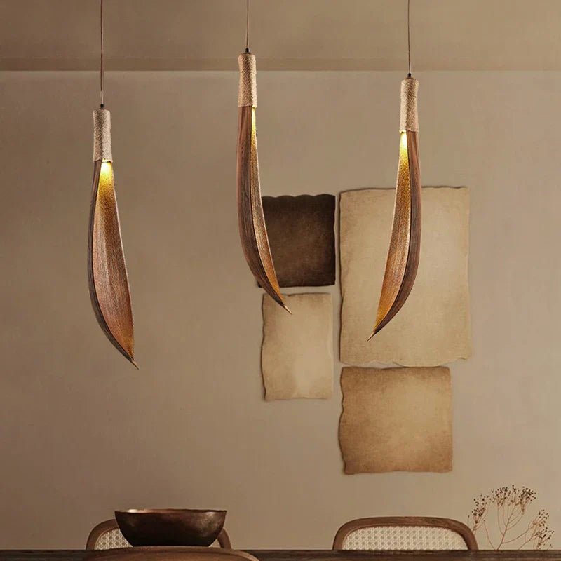 Wabi-sabi japansk lysekrone retro kunst naturblad til butikker og restauranter