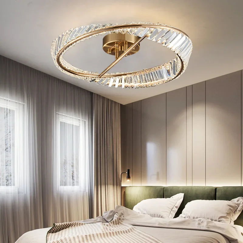 Elegant moderne krystallysekrone