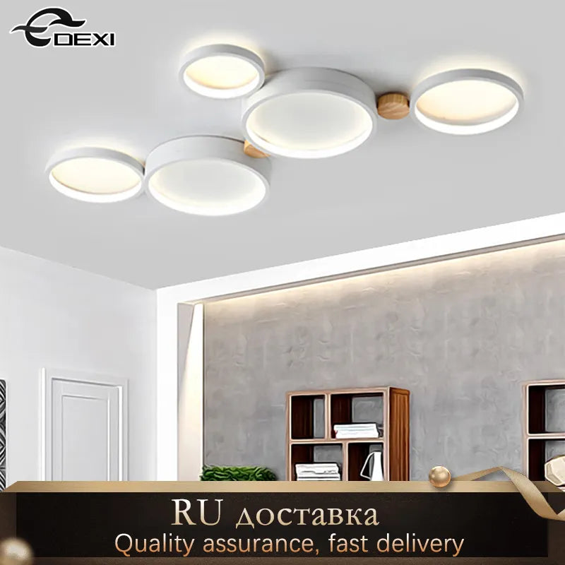 Elegant nordisk LED-lysekrone.