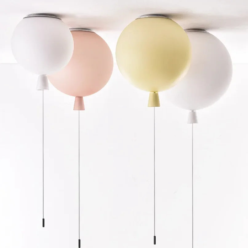 Nordisk loftslampe med LED i ballonform, dekorativ, ideel til børn