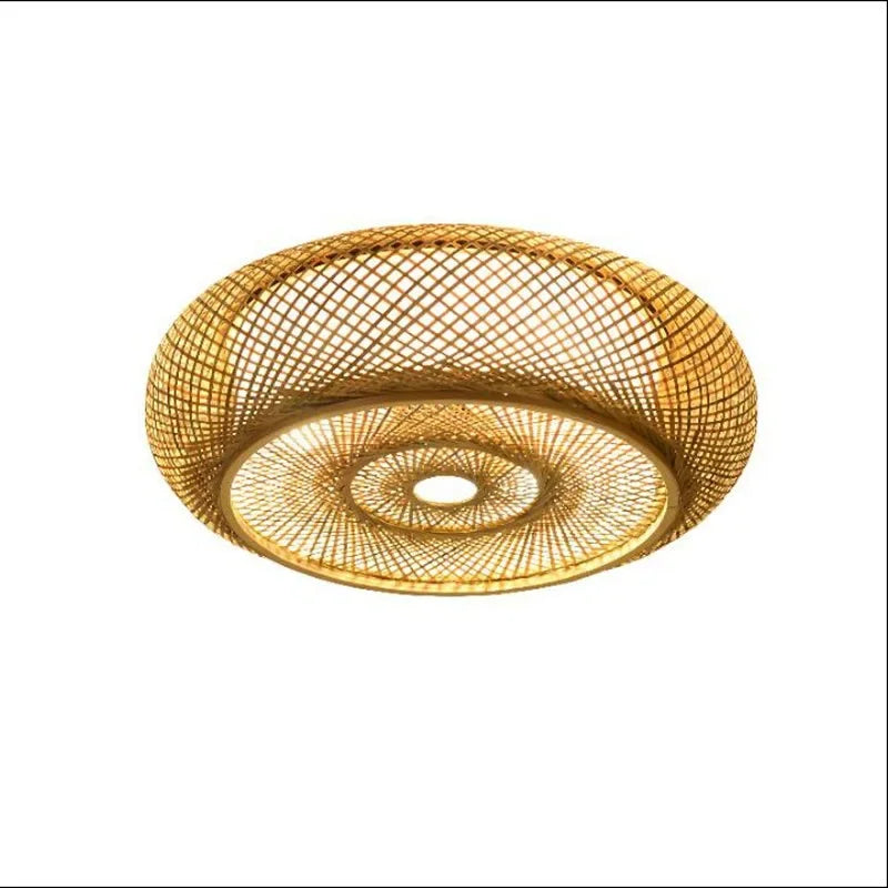 Rattan loftlamper pendel dekorativ kunst lysekrone lampeskærm