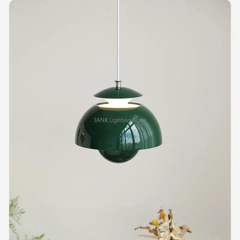 Dansk design blomsterknop vedhæng moderne enkelt restaurant børneværelse soveværelse sengelampe nordisk hjem LED lamper