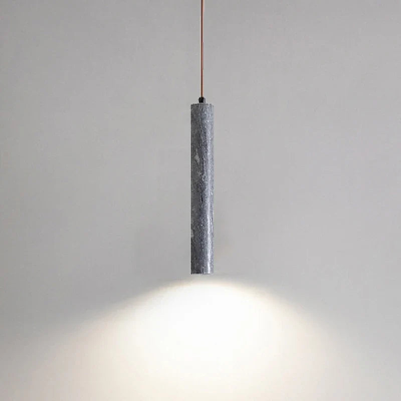 Minimalistisk, luksuriøs LED-cylinderlampe i naturmarmor