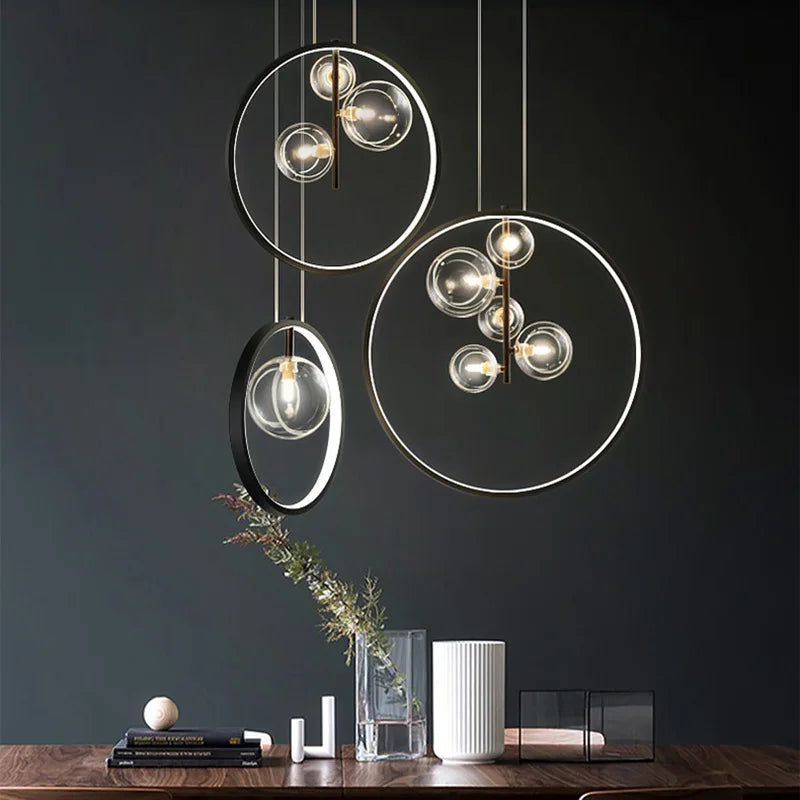 Nordisk bobleglaslampe til moderne indretning