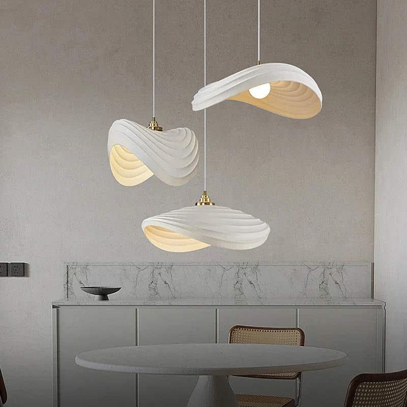 Nordisk wabi-sabi-pendel med LED til boligindretning