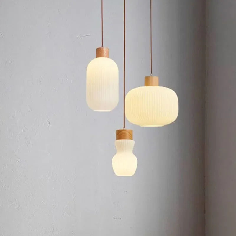 Stribet Elegant Skandinavisk Design Pendel
