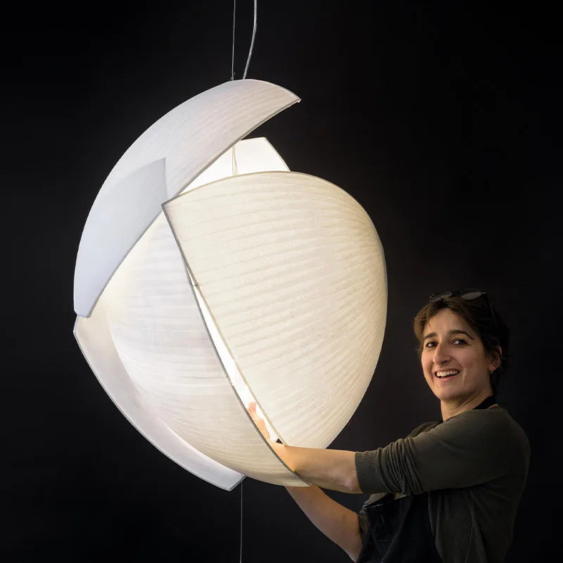 Japansk wabi-sabi LED silkependel til boligindretning