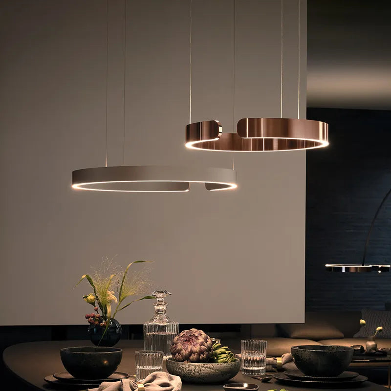 Elegant lysring i moderne design.