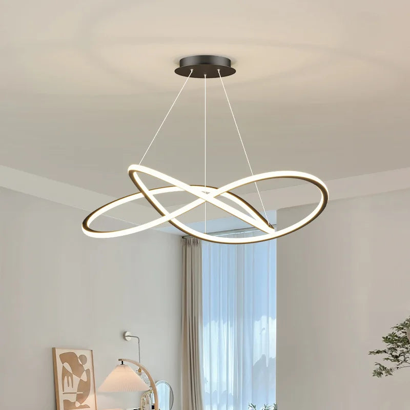 Moderne LED-lysekrone til elegant indretning