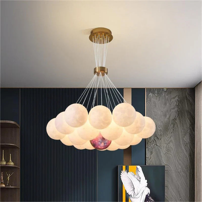 Nordisk lysekrone planetmåne-design boble-LED boligindretning