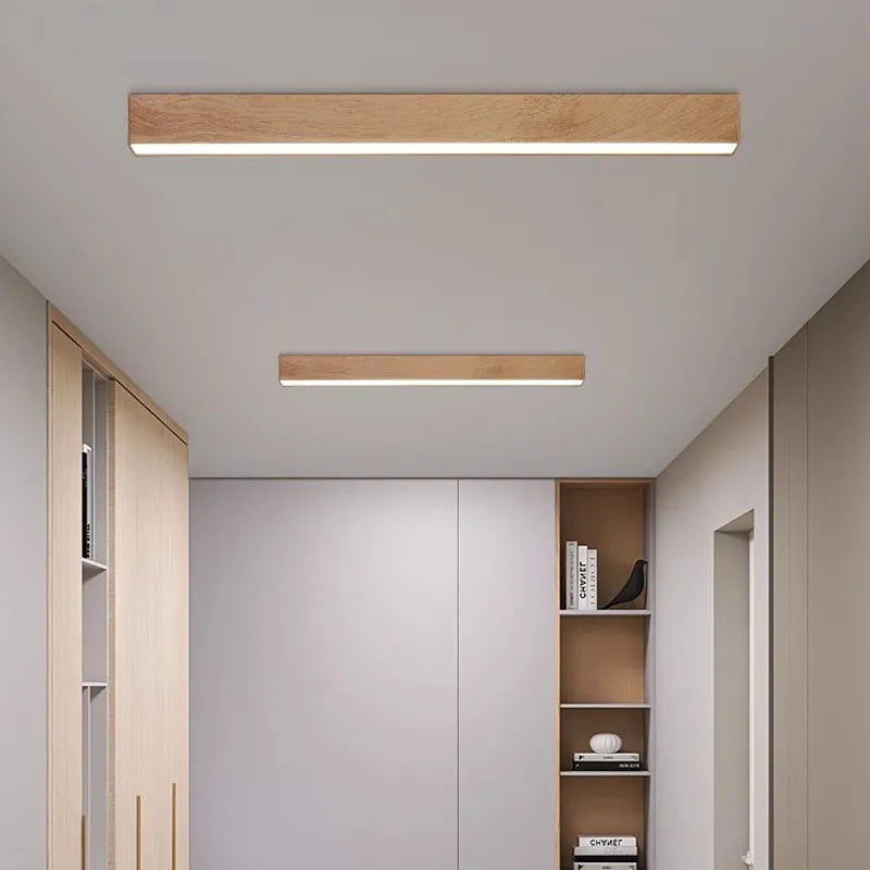 Elegant LED-pendellampe i skandinavisk træ