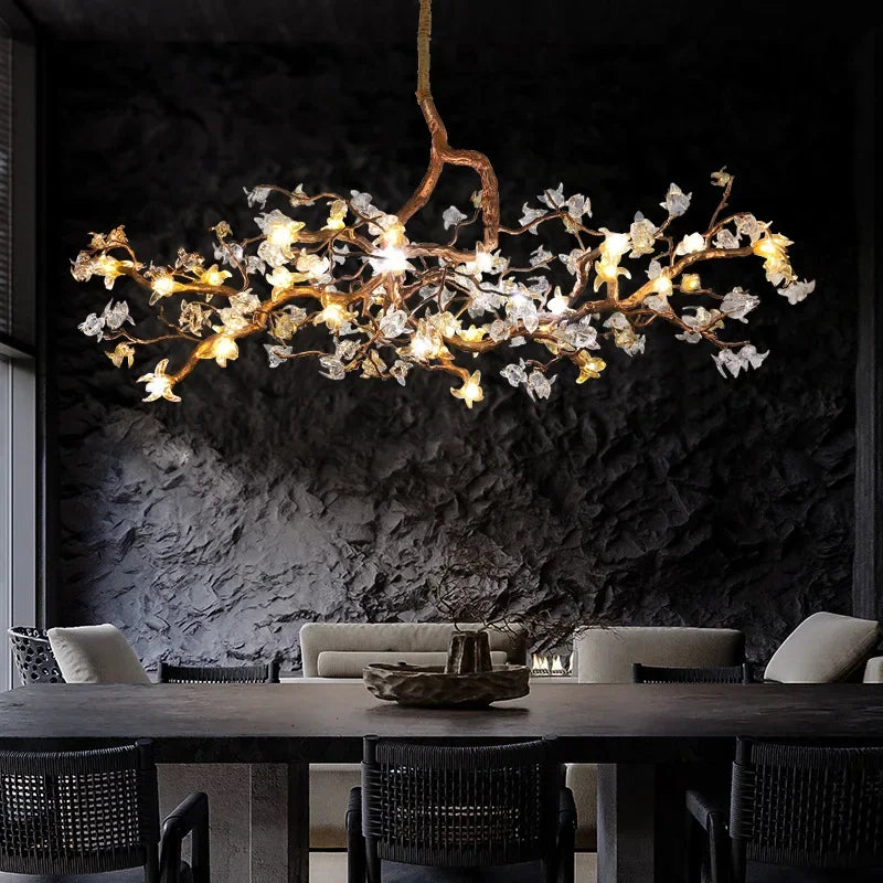 Elegant håndlavet retro kobberlampe