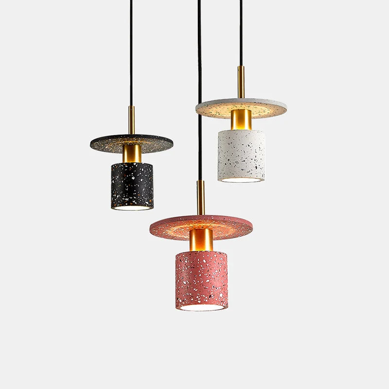 Kreativ terrazzo-lysekrone til restaurant, hotel, minimalistisk, kommerciel