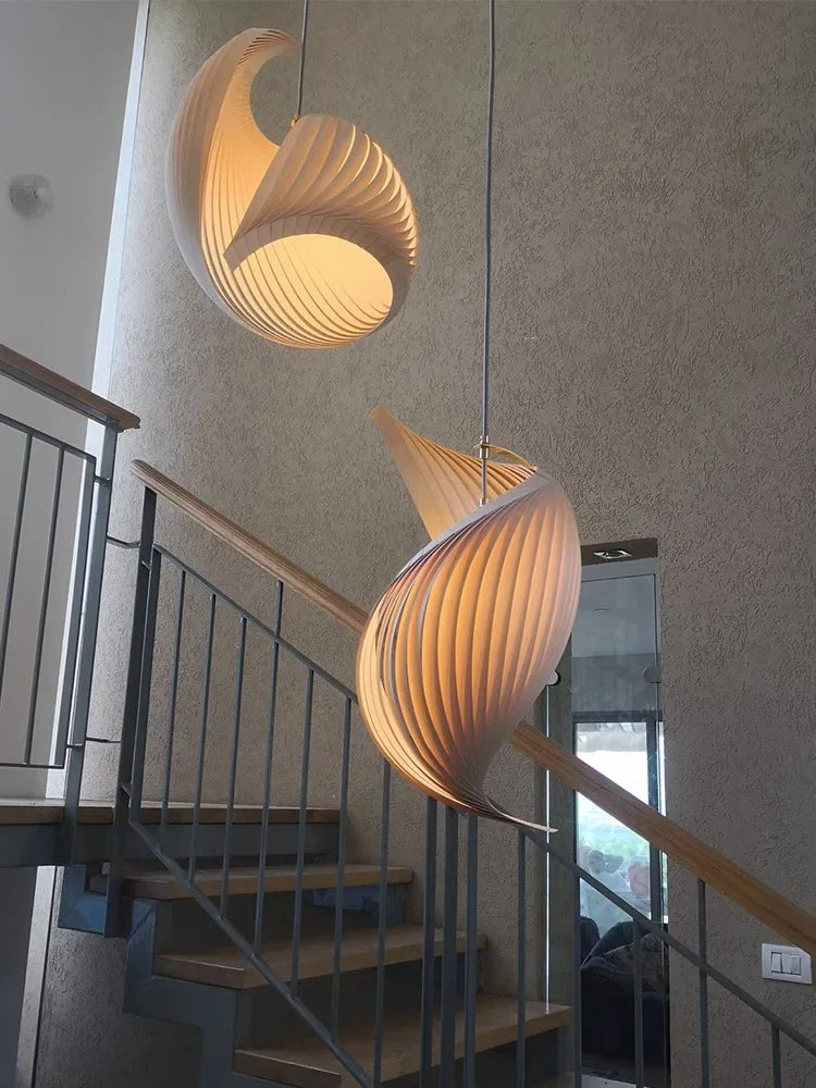 Wabi Sabi nordisk træluster i retro-design til dekoration