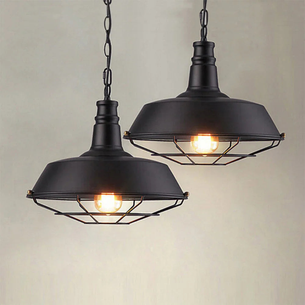 Retro amerikansk industriel jernlampe til bar-loft