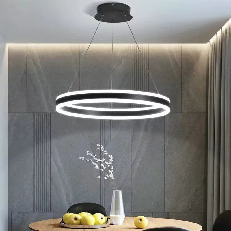 moderne LED-lysekrone, op/ned-lys, hængelamper, dekorativ belysning