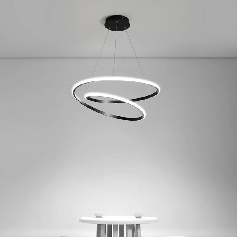 Moderne nordisk LED-cirkelformet pendel